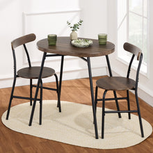 Load image into Gallery viewer, Best Choice Products 3 - Piece Modern Oval Dining Table Set, Small Kitchen Dinette W/ 2 Chairs - Black/Black