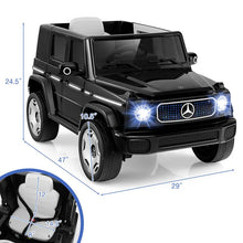Load image into Gallery viewer, 12V 4WD Kids Ride On Car, Licensed Mercedes-Benz EQG Battery Powered Electric Vehicle with Remote Control &amp; Music
