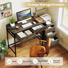 Load image into Gallery viewer, Tangkula 51" Home Office Desk with Printer Stand