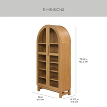 Load image into Gallery viewer, Better Homes &amp; Gardens Juliet Arch Accent Cabinet, Black Finish