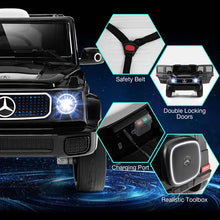 Load image into Gallery viewer, 12V 4WD Kids Ride On Car, Licensed Mercedes-Benz EQG Battery Powered Electric Vehicle with Remote Control &amp; Music