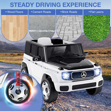 Load image into Gallery viewer, 12V 4WD Kids Ride On Car, Licensed Mercedes-Benz EQG Battery Powered Electric Vehicle with Remote Control &amp; Music