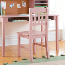 Load image into Gallery viewer, Guidecraft Kids Media Desk and Chair Set - Gray: Kids Desk and Chair Set, Study Table for Kids with Hutch and Shelf, Wood Bedroom Furniture Set